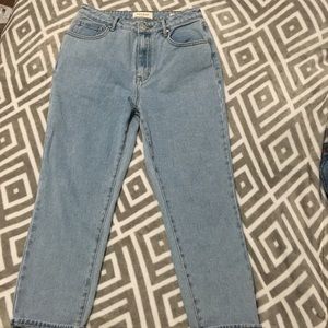 Crop PACSUN light blue MOM JEANS size 29